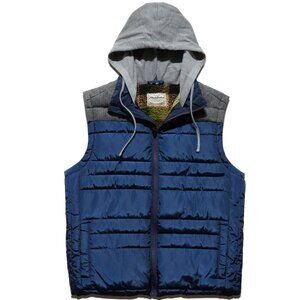 Flag & Anthem Bushfield Hooded Puffer Vest – Navy